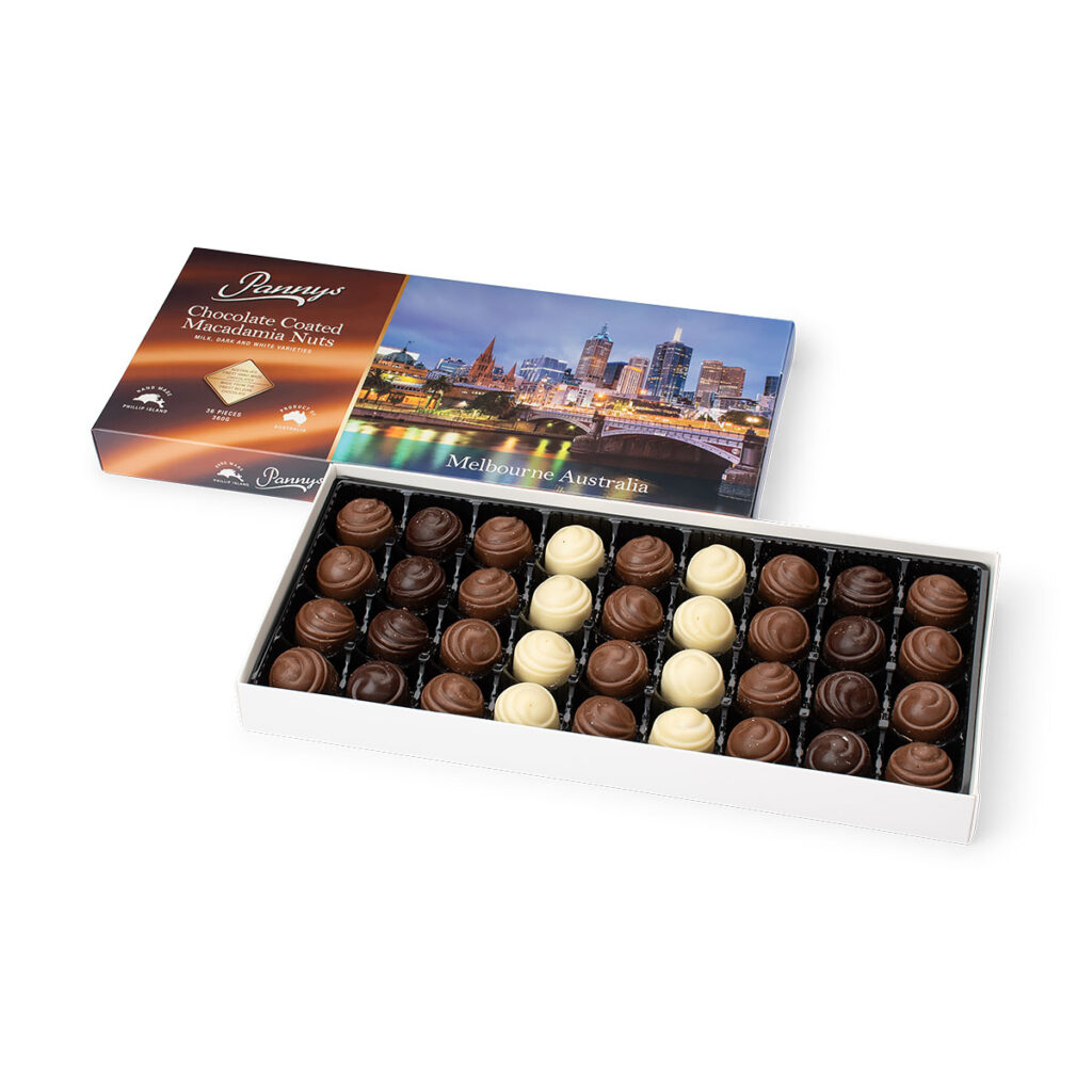 36 piece Chocolate Coated Macadamia Nuts Gift Box