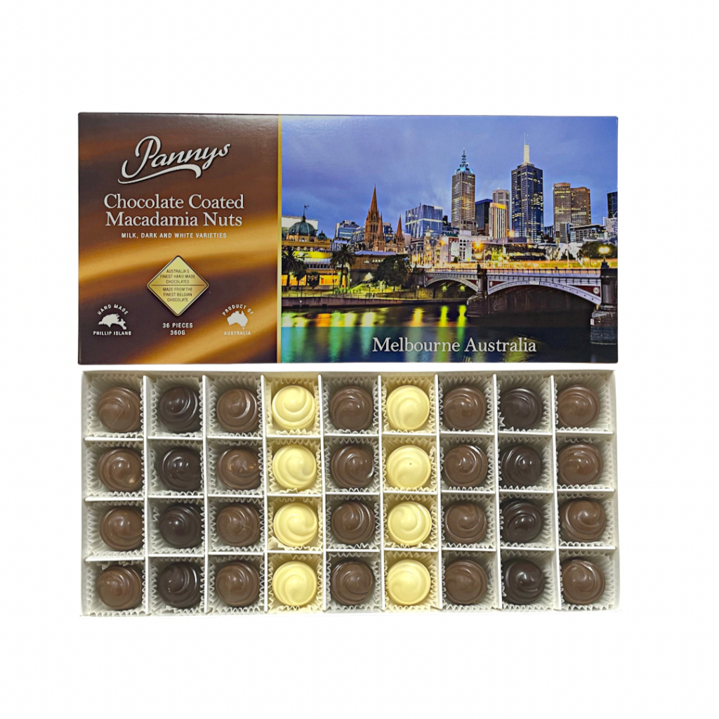 36 piece Chocolate Coated Macadamia Nuts Gift Box